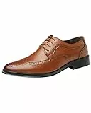 Rimhold Herren Brock Schuhe Hochzeit Schuhe Formelle Schuhe Flügel Spitze Oxford Schnürung Party Schuhe Büro Classic Derby