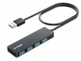 BYEASY USB Hub, 4 Port USB 3.1 Hub Typ A Ultra Slim Extra Leicht Portable Data Hub, Datenhub für iMac Pro, MacBook Air, Mac Mini/Pro, Surface Pro, Notebook PC, Laptop, USB Flash Drives, Mobile HDD
