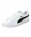 PUMA Unisex Puma Smash v2 L Low-Top, Puma White-Puma Black, 42.5 EU