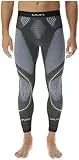 UYN Herren Evolutyon Uw lange melange bukser Herren Hose, Anthracite Melange/Blue/Yellow Shiny, L-XL EU
