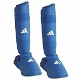adidas Schienbein- und Fußschutz, abnehmbar, Blau, Größe L