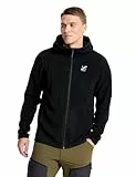 RevolutionRace Hiker Fleece Hoodie für Herren, Leichter und elastischer Fleece-Hoodie, Black, L