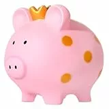 INCETUE Sparschwein für Mädchen, Unzerbrechliches Spardose für Kinder, Groß Niedliche Glücksschwein Münze Sparbüchse für Hochzeit, Weihnachten, Halloween, Geburtstagsgeschenke (Rosa)