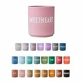 Design Letters Lieblingsbecher Rosa SWEETHEART Tasse | Kaffeebecher Porzellan | Dekorativ Kaffeetassen | Personalisierte Geschenke für Freundin, Hochzeitsgeschenk | Tasse Mit Spruch | Teetasse 250 Ml