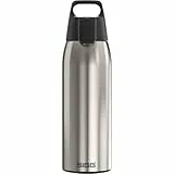 SIGG - Edelstahl Trinkflasche - Shield ONE Brushed - Für Kohlensäurehaltige Getränke Geeignet - Auslaufsicher - Federleicht - BPA-frei - Outdoor & Fitness - 1L