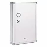 Amazon Basics Schlüsselkasten für 24 Schlüssel, abschließbarer Kasten, Rechteckig, 6.1 x 21.6 x 31.8 cm, Silber