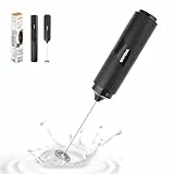 GRIFEMA Hand Milchaufschäumer Batteriebetrieben, Tragbar Milk Frother Elektrisch 13000U/min, Milchaufschäumer Elektrisch Ergonomisch, Leicht zu Reinigen, Aufschäumer Stab für Latte, Matcha-Tee, Kakao