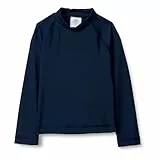 Amazon Essentials Rashguard-T-Shirt für Mädchen und Jungen, langärmelig, Marineblau, Größe M