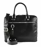 Leonhard Heyden Cambridge Zipped Briefcase 1 Compartment S Black