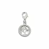 Engelsrufer Damen Charm Anhänger Tree of Life Lebensbaum silber aus Sterling Silber - besetzt mit 26 Zirkonia Steinen - Karabinerverschluss - nickelfrei