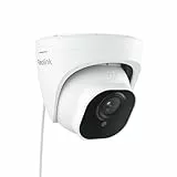 Reolink 5MP PoE IP Kamera Outdoor mit Personen-/Autoerkennung, Überwachungskamera Aussen mit Zeitraffer, IR Nachtsicht, Wasserfest, microSD Kartensteckplatz, RLC-520A