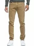 Indicode Herren INSamario Jeanshose aus 99% Baumwolle mit 5 Taschen | Denim Herrenjeans Otter, 33/32