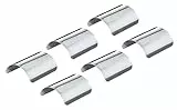 Alberts 858513 Pfostenkappe für abgerundete Holzpfosten, Silber