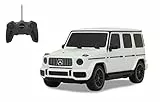 JAMARA 405192 Mercedes-AMG G63 1:24 2,4GHz-offiziell lizenziert, bis zu 1 Stunde Fahrzeit bei ca. 9 Km/h, perfekt nachgebildete Details, hochwertige Verarbeitung, Weiss