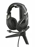 GXTrust Trust Gaming GXT 260 Cendor Kopfhörer Ständer, Headset Halterung, Passend für Alle Headsets bis 24 cm, Kopfhörer Halter mit Gummioberfläche - Schwarz
