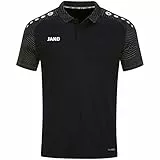 JAKO Herren Poloshirt Performance, Schwarz/Anthra Light, XXL