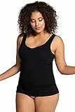 Ulla Popken Damen Basic Top T-Shirts, Schwarz, 50-52 EU