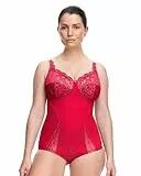 Susa Damen Body ohne Bügel - Latina 6538 - Bequeme Shapewear Mieder für Frauen - Figurschmeichelndes Design - Ideal für Alltag & besondere Anlässe - Carmin, 100E