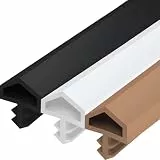 Gedotec Zugluftstopper für Zimmertür M 680 | 1 Rolle - Türrahmen Dichtung | Länge: 25 m | Falzbreite: 12 mm | Türdichtung Kunststoff TPE weich PVC schwarz | zum Abdichten von Türen | Türgummi