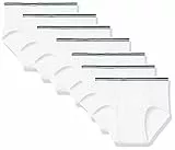 Amazon Essentials Herren Atmungsaktive Slips Aus Baumwolle Ohne Etikett, 7er-Pack, Weiß, XL