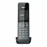 Gigaset COMFORT 520HX – DECT-Mobilteil mit Ladeschale – Elegantes Schnurloses Telefon für Router und DECT-Basis – Fritzbox-kompatibel, beste Audioqualität mit Freisprechfunktion, titanium-schwarz