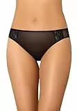 Teyli Unterwäsche Frauen Pantys Damen mit niedriger Taille – Slips Damen Unterhosen – Frauen Unterwäsche Pantys Slips aus Transparentem Mesh mit zarter Spitze Schwarz M