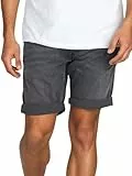 Replay Jeans Shorts Herren Stretch Kurz Slim Fit New Anbass Kurze Hosen Bermuda Shorts Sommer Denim Einfarbig, Farbe:Black Delave (099), Weite:34W