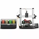 Anycubic Kobra 3 V2 Combo 3D Drucker, 4-Farben-Druck, Verbesserte Auto Leveling, Bis zu 600 mm/s, Aktive Filamenttrocknung, Druckgröße 255 x 255 x 260 mm