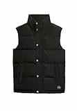 Superdry Herren Everest Weste ohne Kapuze Schwarz L