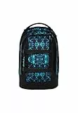Satch Pack Schulrucksack ab 5. Klasse ergonomisch 30L Stauraum standfest Organisationstalent Caleido Blue - Schwarz