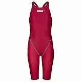 arena Powerskin ST Next Einteiliger Badeanzug für Mädchen, FINA-zugelassener Wettkampfanzug, Schwimmanzug für Mädchen aus Recyceltem Material, Gefütterter Einteiler für Mädchen mit Verstärkten Trägern