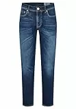HECHTER PARIS Herren 5-Pocket Belfort Jeans, Dark Blue, 34/34