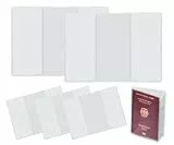 Chenivesss 5 Stück Reisepasshülle 13,5 × 19 cm, Matt Transparent, Reisepass Schutzhülle für Neuen Reisepass, Wasserdicht & Reißfest, Reise Zubehör für Erwachsene – Passhülle für Standardgröße