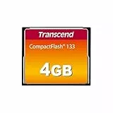 Transcend CFCard 4GB 133x, TS4GCF133, Schwarz