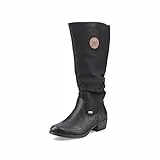 Rieker Damen Winterstiefel 93157, Frauen Stiefel, wasserabweisend, riekerTEX,wasserdicht,Boots,Winterschuhe,schwarz (00),37 EU / 4 UK