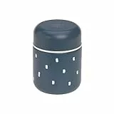 LÄSSIG Baby Kinder Thermo Warmhaltebox Brei Snacks auslaufsicher Edelstahl 350 ml/Food Jar Happy Prints midnight blue