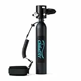 CHIKADIV Mini Tauchflasche mit 0.5 L Tauchflasche Tauchen Sauerstofftank Tragbare Taucher ausrüstungA Schwarz