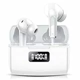 Bluetooth Kopfhörer, 2023 Neue In Ear Kopfhörer Kabellos Bluetooth 5.3 Kopfhörer mit 13mm Treiber, 0.05s Niedriger Latenz, 4 ENC Mic mit KI, 48 Std Spielzeit mit LED-Anzeige für Arbeit und Studium