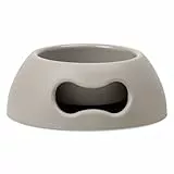 United Pets Pappy Hundenapf, Eco- Friendly, Made in Italy, Futternapf, Trinknapf für Hunde, Napf für Katzen und Hunde, Hellgrau, 350 ml, S