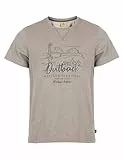 ROADSIGN australia Herren T-Shirt Print-Shirt für entspannte Tage mit Abenteuerflair grau | 2XL
