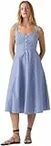 Levi's Damen Midikleid Ravina mit Knopfleiste, A-Linie, Blau (Annika Stripe Nautic), M
