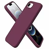 ORNARTO für iPhone 16e (2025) Hülle Silikon 6,1 Zoll, dünne Handyhülle iPhone 16e aus flüssigem Silikon, Kratzfeste und stoßfeste Schutzhülle iPhone 16e Case(2025) - Weinrot