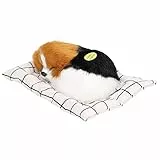 Atyhao Machen Sie Geräusche, Schlafender Hund, Ornamente, Spielzeug, Simulation, Plüsch, Kunststoff, Spezialgeschenk, Ornament, Stoffkissen, Geräusche Machen, Hundespielzeug, (Miglu)