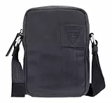 Strellson - Umhängetasche Herren, Schultertasche in Schwarz, Crossbodybag mit Reißverschluss - Richmond Clint Shoulderbag