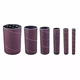 Scheppach Schleifhülsen Spindelschleifer Zubehör Set | 6 Schleifhülsen | für oszillierende Spindelschleifmaschine OSM600 / OSM100 | Körnung 120 | Ø 13-19 - 26-38 - 51-76 mm | 7903400708