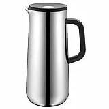 WMF Impulse Isolierkanne Edelstahl 1l, Isolierkanne für Kaffee oder Tee, Cromargan, Druckverschluss, hält Getränke 24h kalt & warm