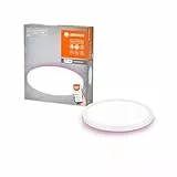 LEDVANCE SMART+ ORBIS WiFi-Panelleuchte, weiß, 19W, 1790lm, 235mm, regulierbares Weißlicht (2700K-6500K), Rahmen mit RGB-Farblicht, dimmbar, steuerbar per App, kompatibel mit Amazon, Google und Co.
