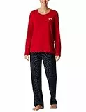 Schiesser Damen Schlafanzug Set lang weiche Baumwolle - Nightwear