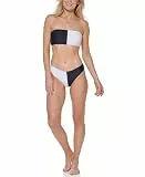 Tommy Hilfiger Damen-Bikinioberteil mit Farbblock, volle Abdeckung, bequem, Sky Captain Multi, Medium