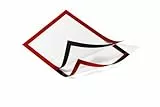 Durable 487203 Info-Rahmen Duraframe (selbstklebend mit Magnetverschluss) 2 Stück Rot DIN A4